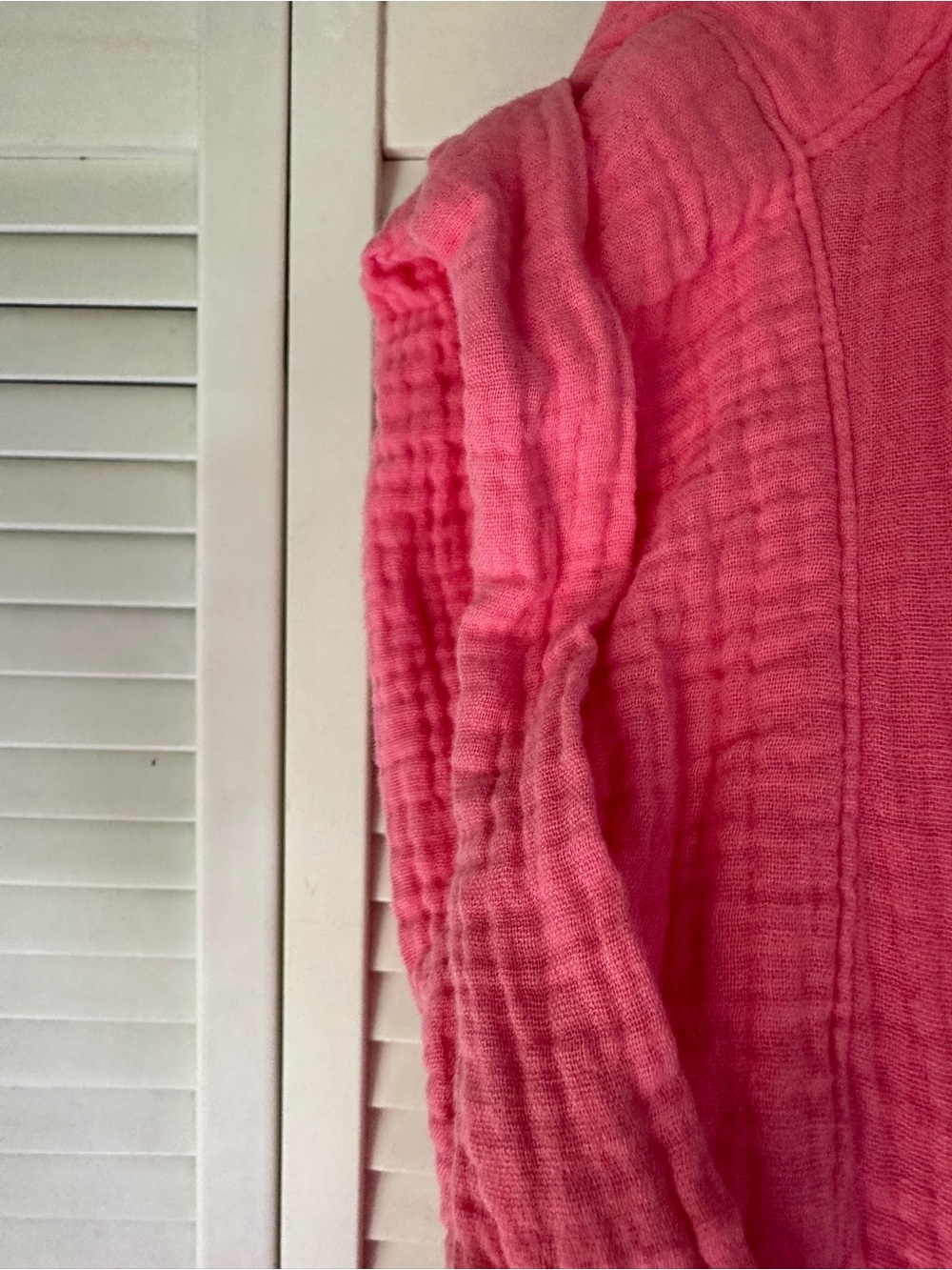J. Crew Coral-Pink Gauze V-Neck Tunic - Picture 4 of 5